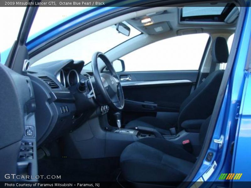 Octane Blue Pearl / Black 2009 Mitsubishi Lancer GTS