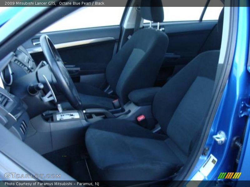 Octane Blue Pearl / Black 2009 Mitsubishi Lancer GTS