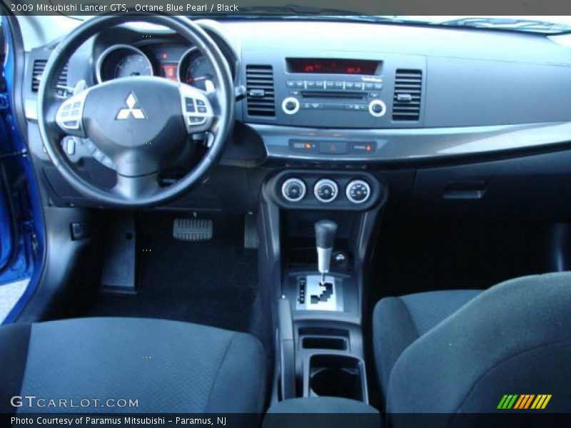 Octane Blue Pearl / Black 2009 Mitsubishi Lancer GTS