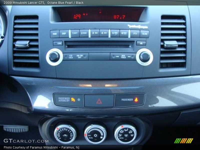 Octane Blue Pearl / Black 2009 Mitsubishi Lancer GTS