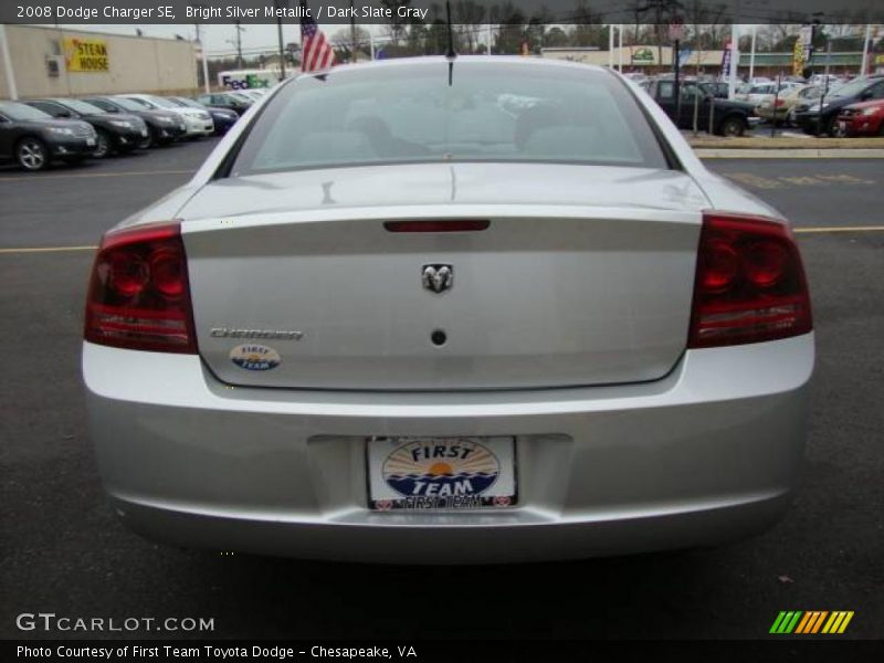 Bright Silver Metallic / Dark Slate Gray 2008 Dodge Charger SE