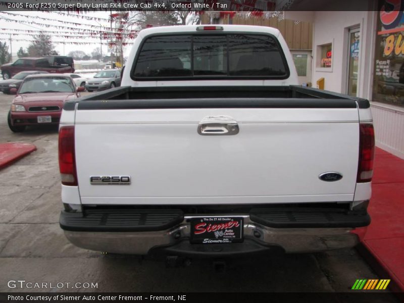 Oxford White / Tan 2005 Ford F250 Super Duty Lariat FX4 Crew Cab 4x4