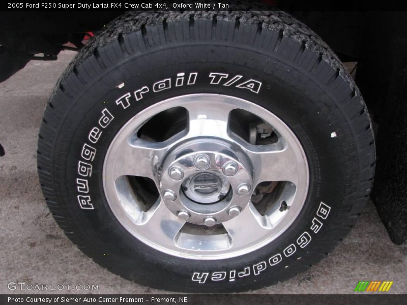 Oxford White / Tan 2005 Ford F250 Super Duty Lariat FX4 Crew Cab 4x4