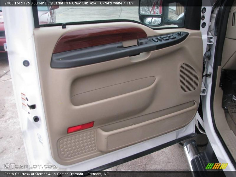Oxford White / Tan 2005 Ford F250 Super Duty Lariat FX4 Crew Cab 4x4