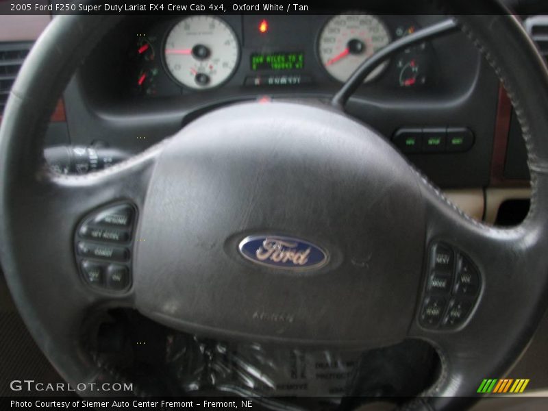 Oxford White / Tan 2005 Ford F250 Super Duty Lariat FX4 Crew Cab 4x4