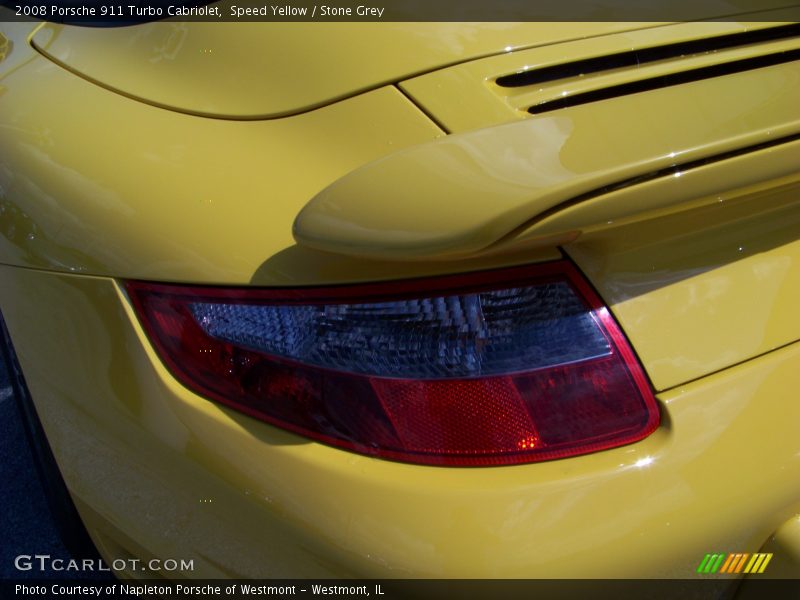 Speed Yellow / Stone Grey 2008 Porsche 911 Turbo Cabriolet