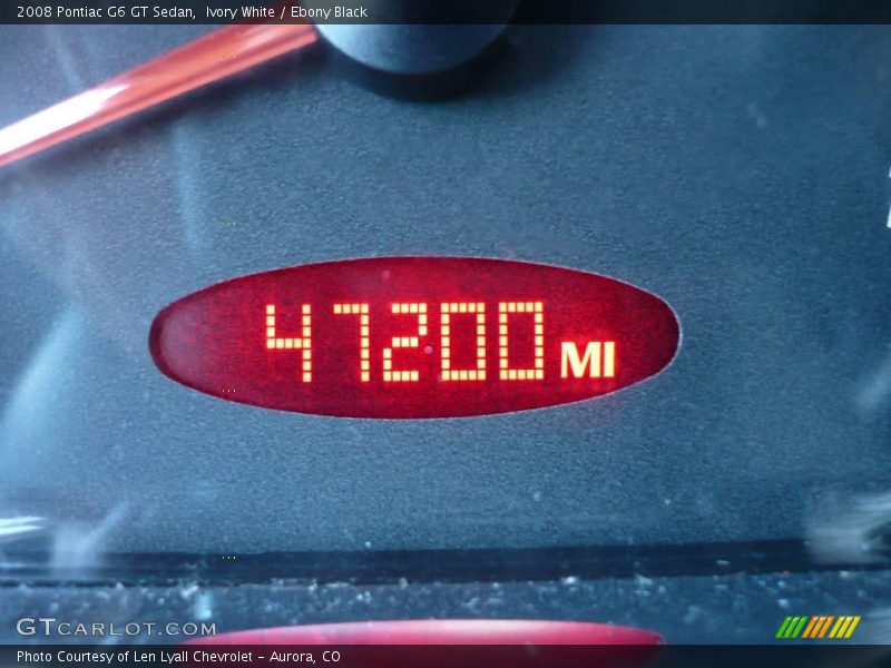 Ivory White / Ebony Black 2008 Pontiac G6 GT Sedan