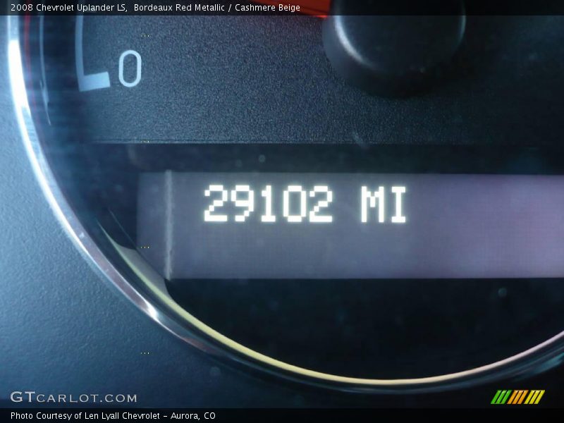 Bordeaux Red Metallic / Cashmere Beige 2008 Chevrolet Uplander LS