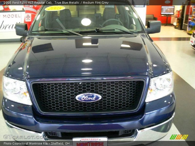 True Blue Metallic / Medium Flint Grey 2005 Ford F150 XLT Regular Cab