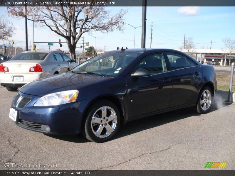 Midnight Blue Metallic / Ebony Black 2008 Pontiac G6 GT Sedan
