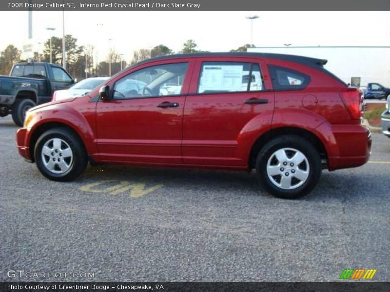 Inferno Red Crystal Pearl / Dark Slate Gray 2008 Dodge Caliber SE