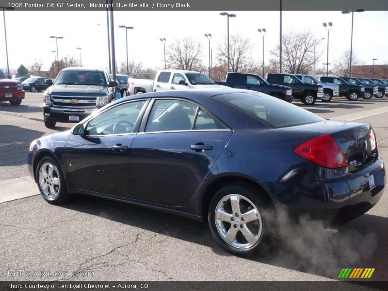 Midnight Blue Metallic / Ebony Black 2008 Pontiac G6 GT Sedan