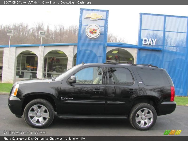 Onyx Black / Cocoa/Light Cashmere 2007 GMC Yukon SLT 4x4