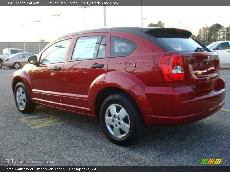 Inferno Red Crystal Pearl / Dark Slate Gray 2008 Dodge Caliber SE