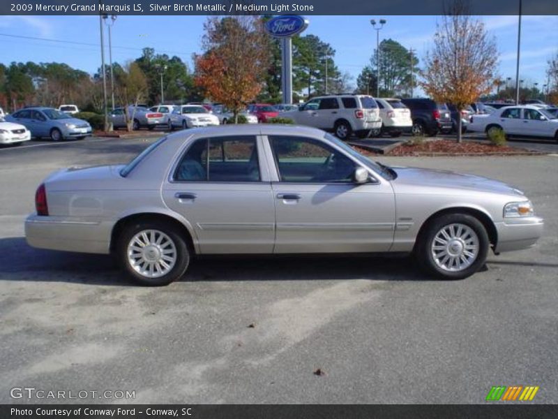 Silver Birch Metallic / Medium Light Stone 2009 Mercury Grand Marquis LS
