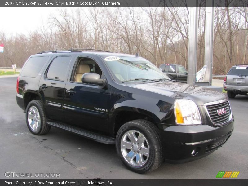 Onyx Black / Cocoa/Light Cashmere 2007 GMC Yukon SLT 4x4