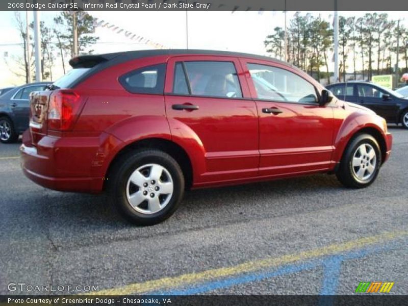 Inferno Red Crystal Pearl / Dark Slate Gray 2008 Dodge Caliber SE