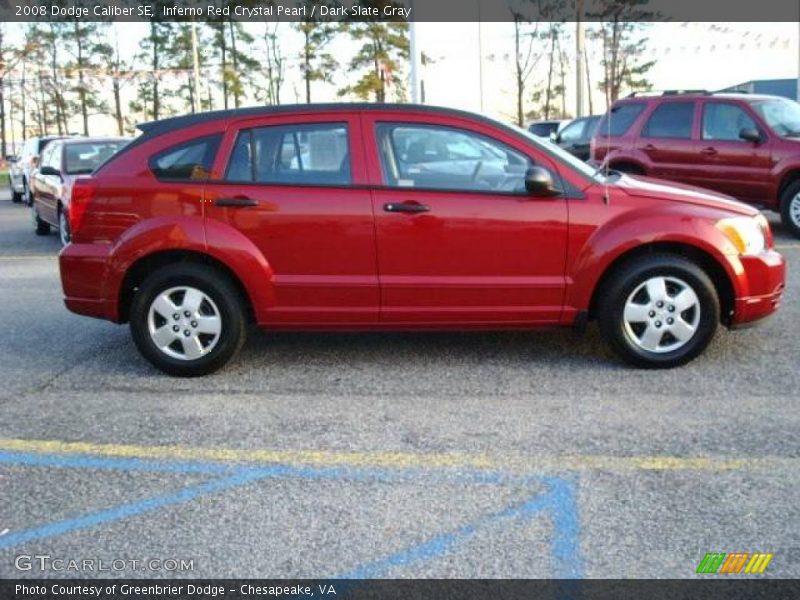 Inferno Red Crystal Pearl / Dark Slate Gray 2008 Dodge Caliber SE