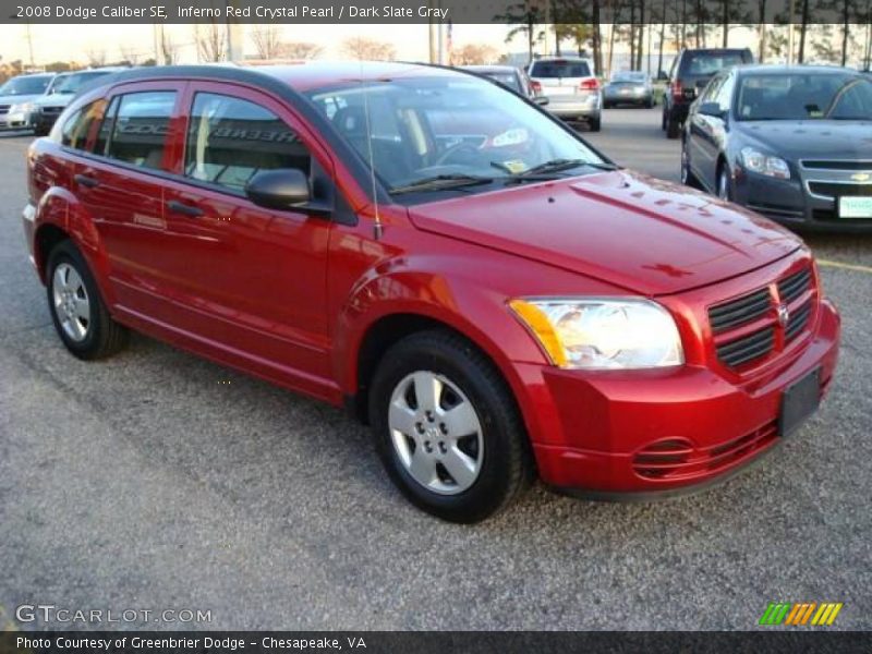 Inferno Red Crystal Pearl / Dark Slate Gray 2008 Dodge Caliber SE