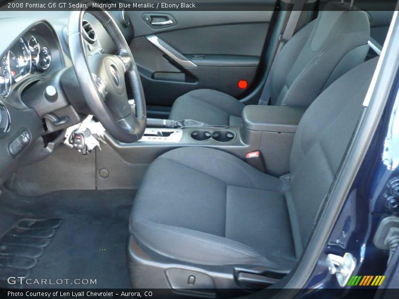 Midnight Blue Metallic / Ebony Black 2008 Pontiac G6 GT Sedan