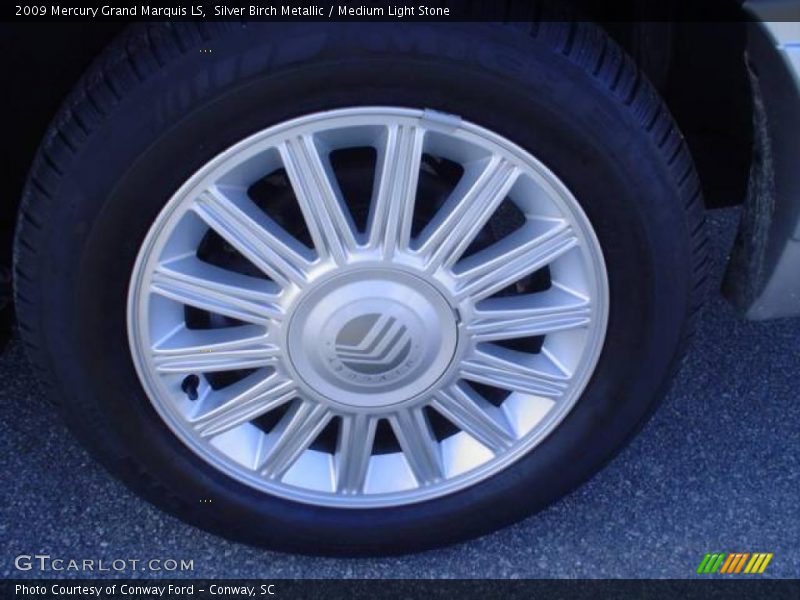 Silver Birch Metallic / Medium Light Stone 2009 Mercury Grand Marquis LS