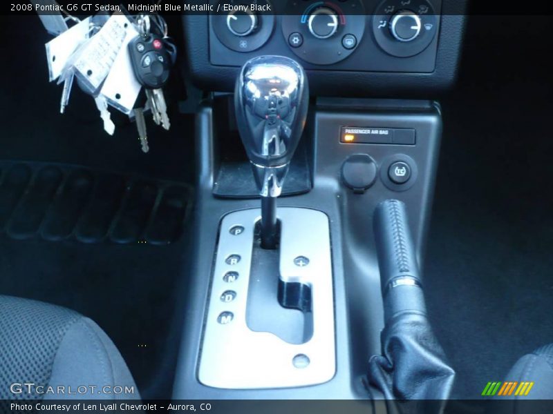 Midnight Blue Metallic / Ebony Black 2008 Pontiac G6 GT Sedan