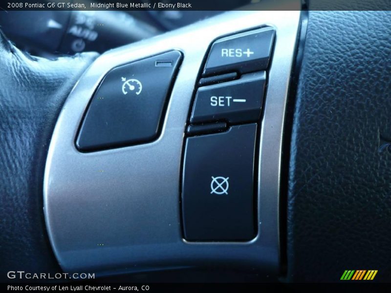 Midnight Blue Metallic / Ebony Black 2008 Pontiac G6 GT Sedan