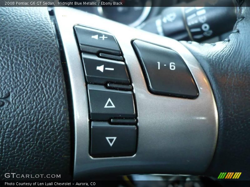 Midnight Blue Metallic / Ebony Black 2008 Pontiac G6 GT Sedan