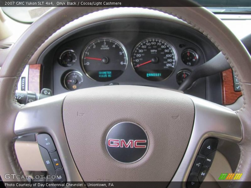 Onyx Black / Cocoa/Light Cashmere 2007 GMC Yukon SLT 4x4