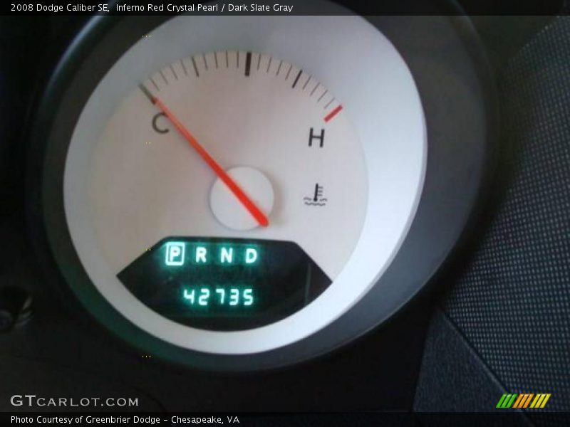 Inferno Red Crystal Pearl / Dark Slate Gray 2008 Dodge Caliber SE