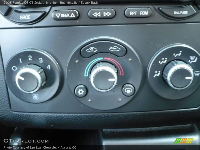 Midnight Blue Metallic / Ebony Black 2008 Pontiac G6 GT Sedan