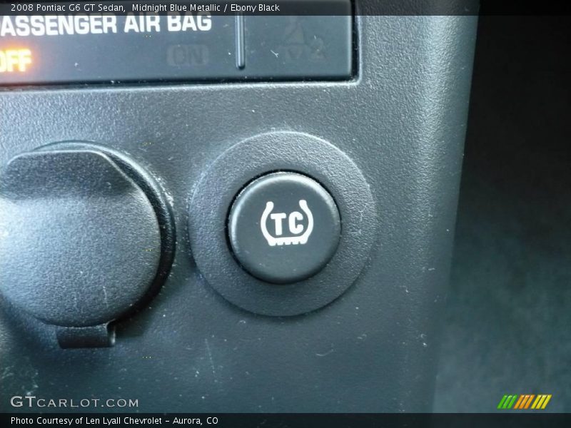 Midnight Blue Metallic / Ebony Black 2008 Pontiac G6 GT Sedan