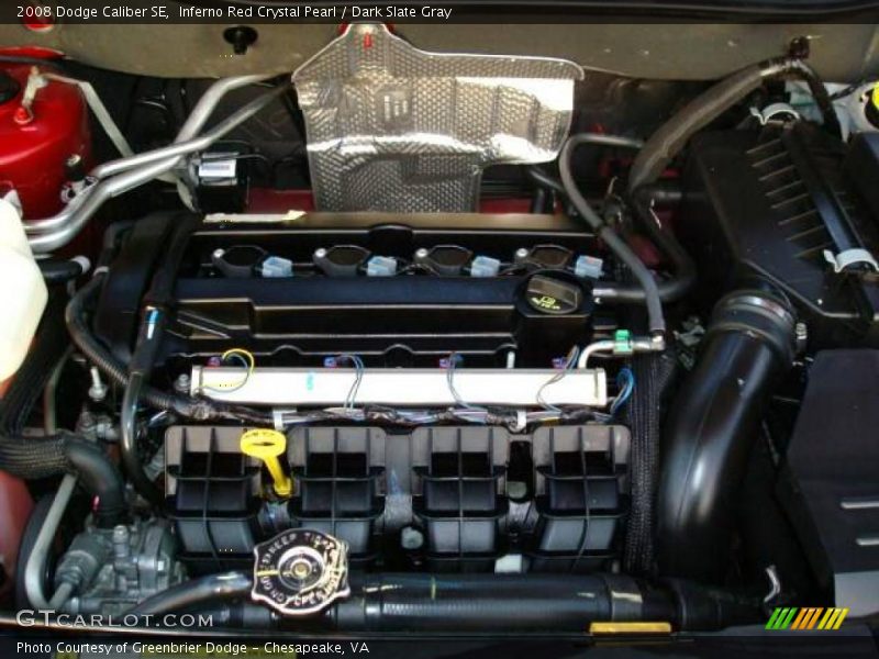 Inferno Red Crystal Pearl / Dark Slate Gray 2008 Dodge Caliber SE