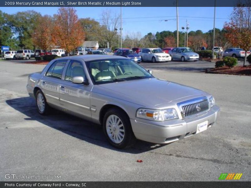 Silver Birch Metallic / Medium Light Stone 2009 Mercury Grand Marquis LS