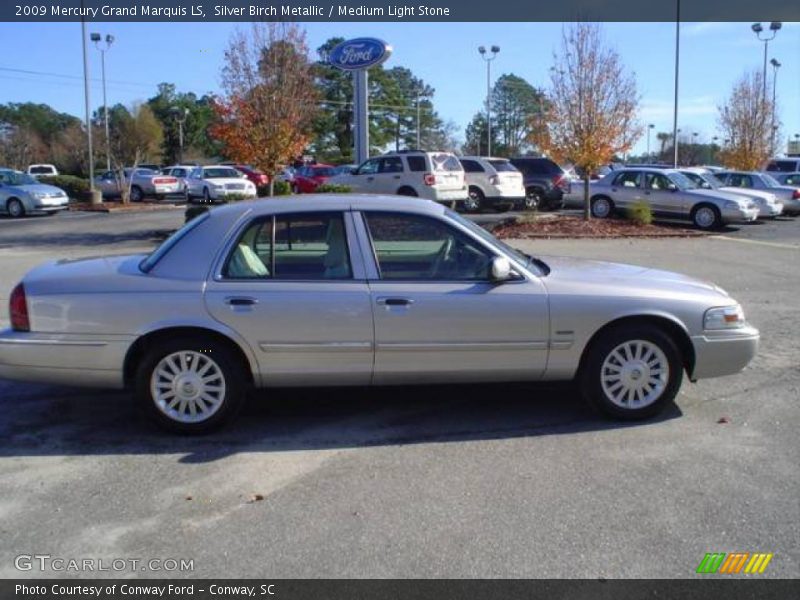Silver Birch Metallic / Medium Light Stone 2009 Mercury Grand Marquis LS