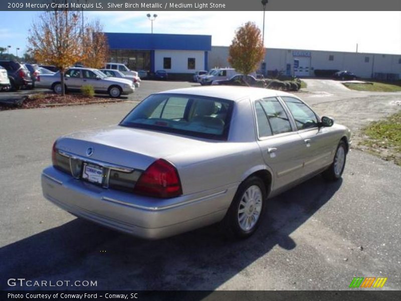 Silver Birch Metallic / Medium Light Stone 2009 Mercury Grand Marquis LS
