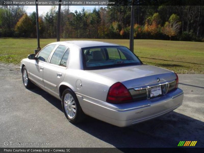 Silver Birch Metallic / Medium Light Stone 2009 Mercury Grand Marquis LS