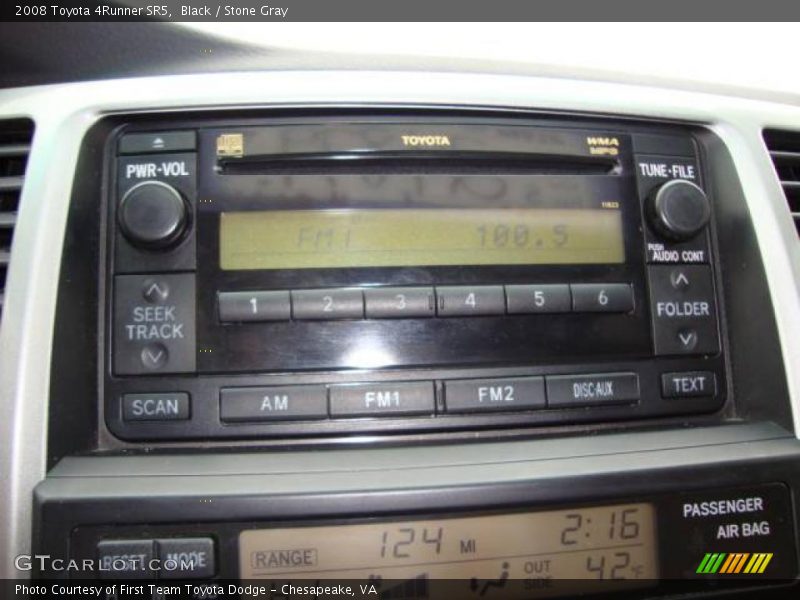 Black / Stone Gray 2008 Toyota 4Runner SR5