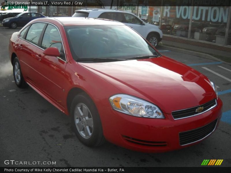 Victory Red / Gray 2009 Chevrolet Impala LT