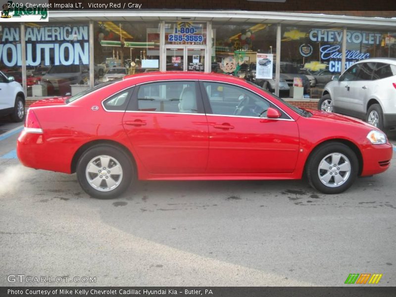 Victory Red / Gray 2009 Chevrolet Impala LT