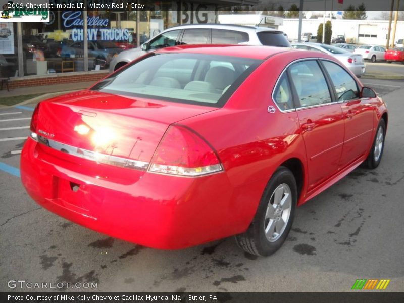 Victory Red / Gray 2009 Chevrolet Impala LT