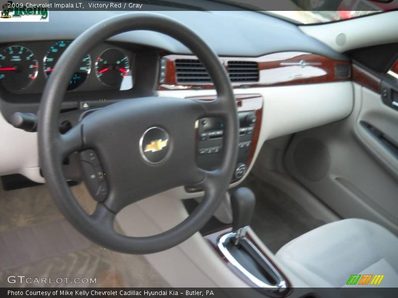 Victory Red / Gray 2009 Chevrolet Impala LT