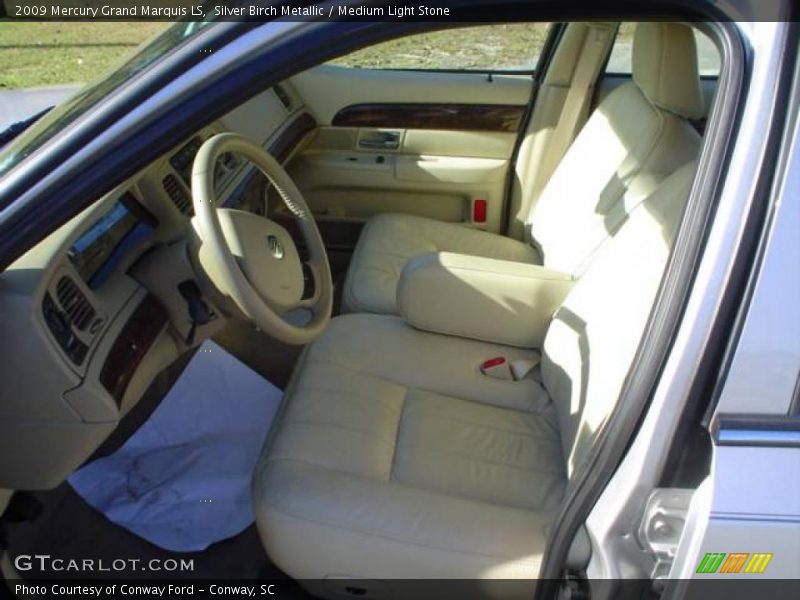 Silver Birch Metallic / Medium Light Stone 2009 Mercury Grand Marquis LS