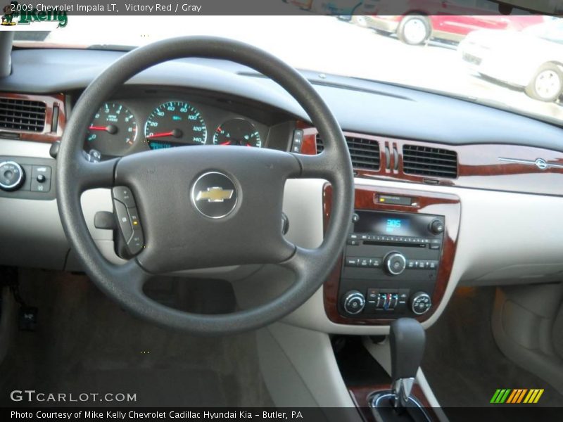 Victory Red / Gray 2009 Chevrolet Impala LT
