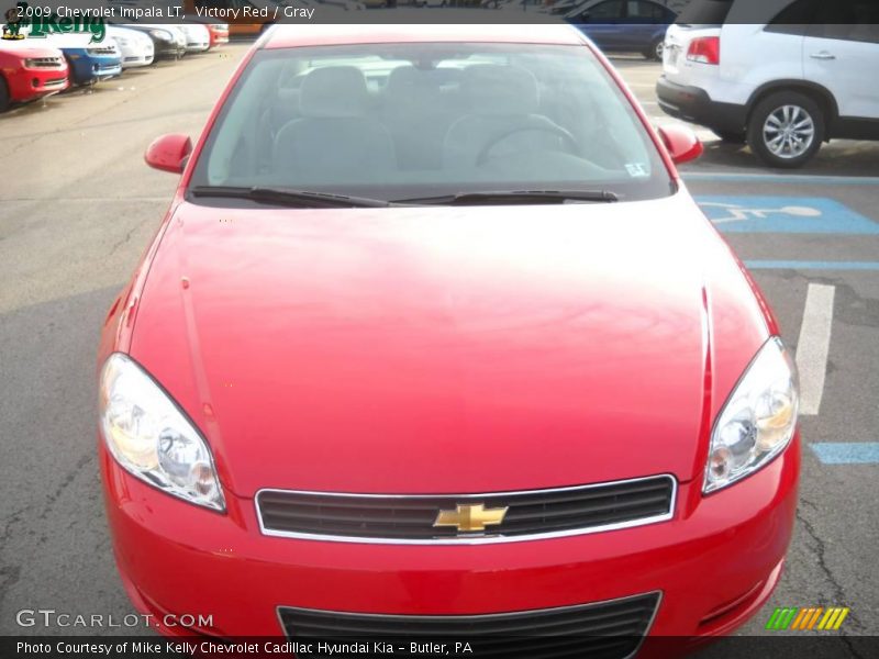 Victory Red / Gray 2009 Chevrolet Impala LT