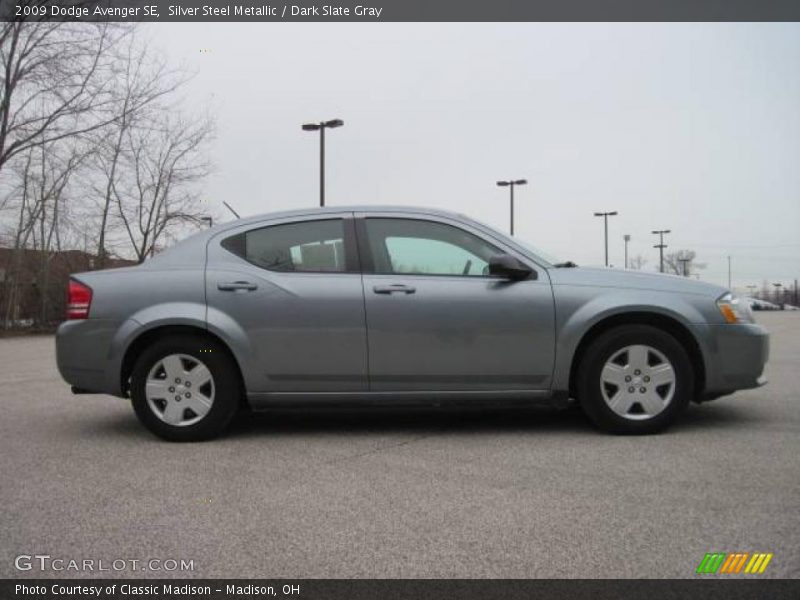 Silver Steel Metallic / Dark Slate Gray 2009 Dodge Avenger SE