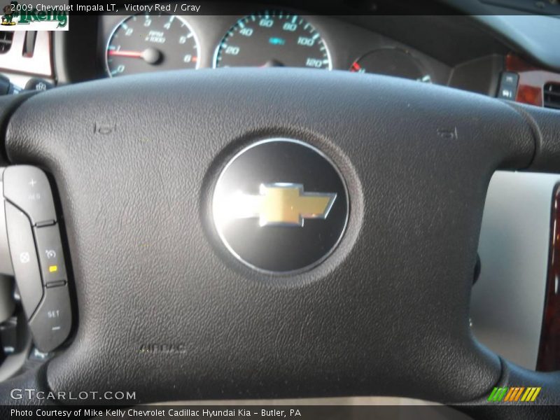 Victory Red / Gray 2009 Chevrolet Impala LT
