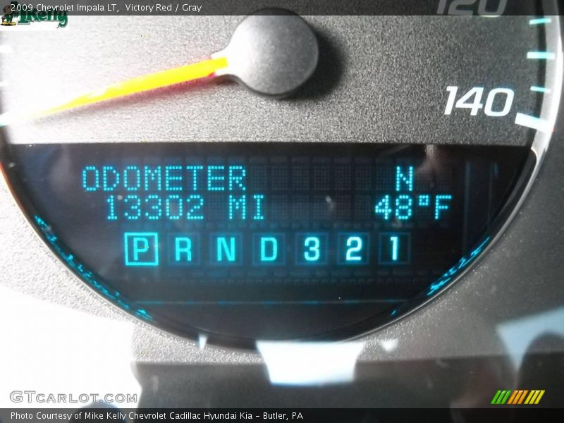 Victory Red / Gray 2009 Chevrolet Impala LT