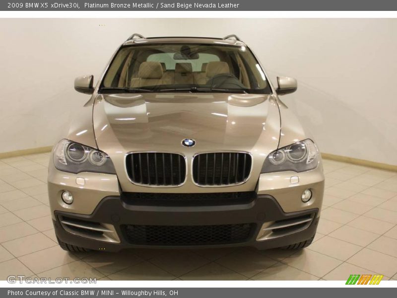 Platinum Bronze Metallic / Sand Beige Nevada Leather 2009 BMW X5 xDrive30i