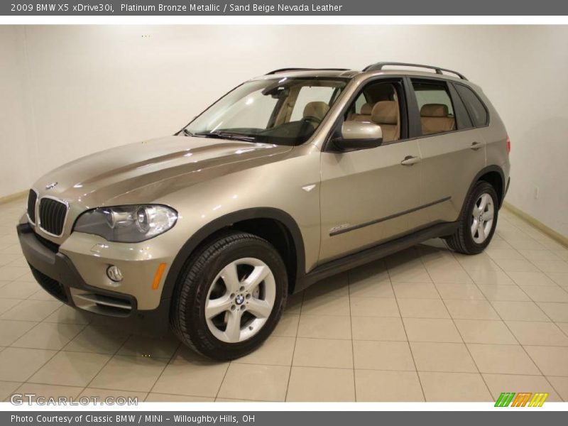 Platinum Bronze Metallic / Sand Beige Nevada Leather 2009 BMW X5 xDrive30i